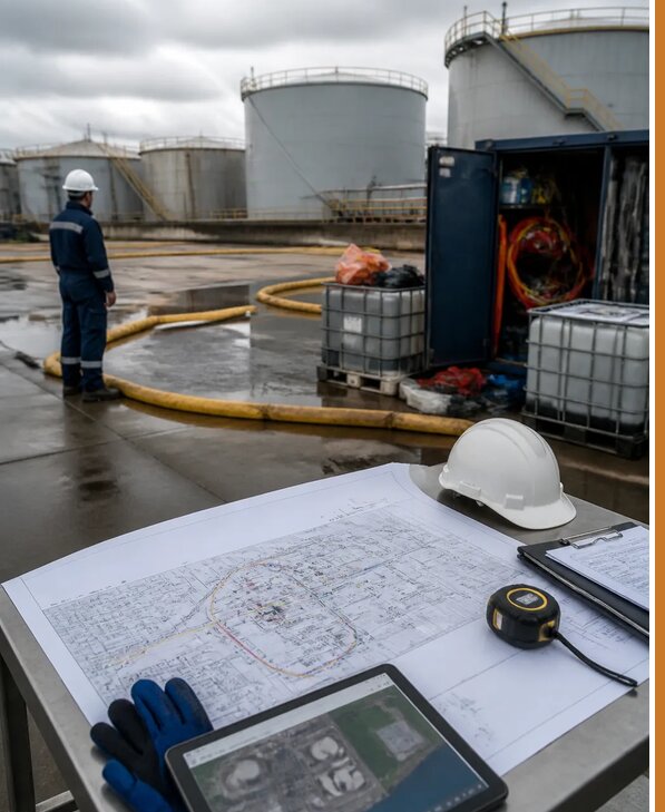 Разработка плана ликвидации разливов нефти в Ишиме